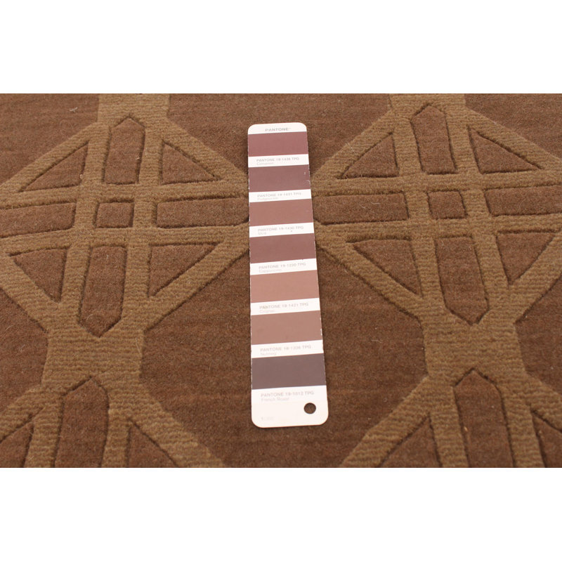Tapis brun Shangrila 5 pi 7 po x 7 pi 7 po
