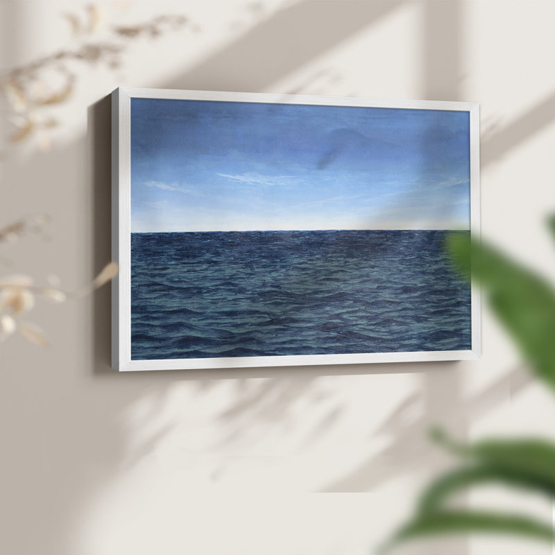 Open Water II - Reproduction encadrée - Restickable, H 8 po x l 10 po, Blanc