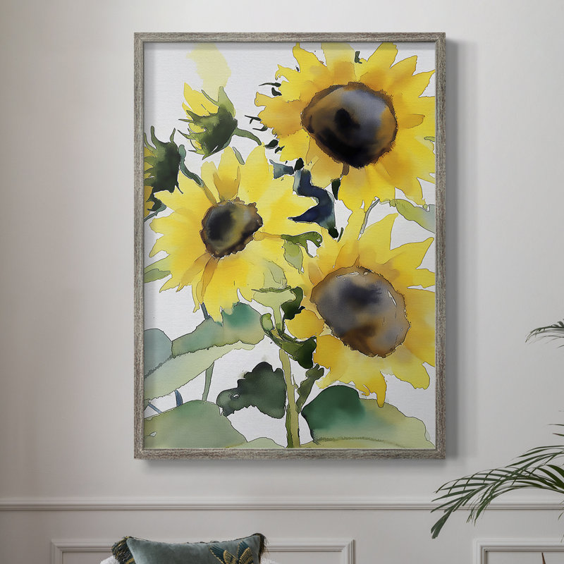 Reproduction encadrée FLORAL Series Dxxxxi - bois massif, H 11 po x l 9 po