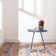 Paint Chip Abstract Hand Hooked Wool Area Rug in Pink/Blue/Grey