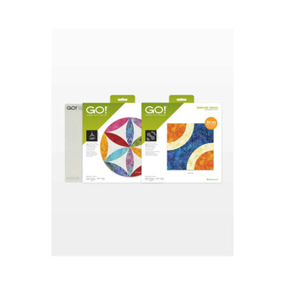 AccuQuilt GO! Embrace Your Curves Block On Board Die Bundle With 2 Quilt Dies And Cutting Mat