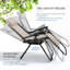 Chaises d'extérieur inclinables avec coussins et porte-gobelets Nestl-113072905