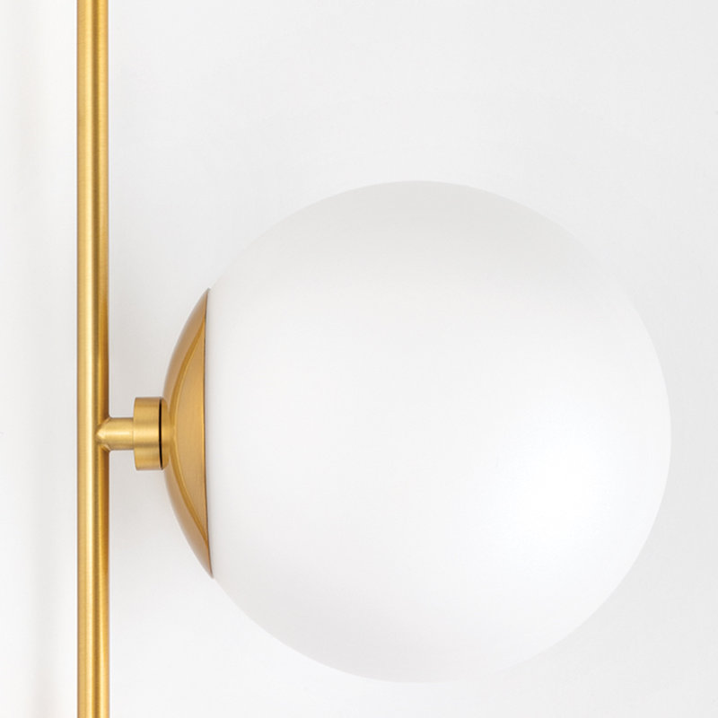 Savicki Plug-in Armed Sconce, Aged Brass