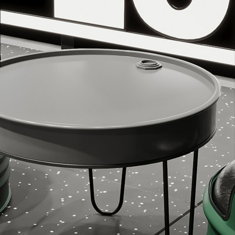 Ensemble de salle à manger rond 23,3 po Valdes, Ensemble de salle à manger 3 pièces