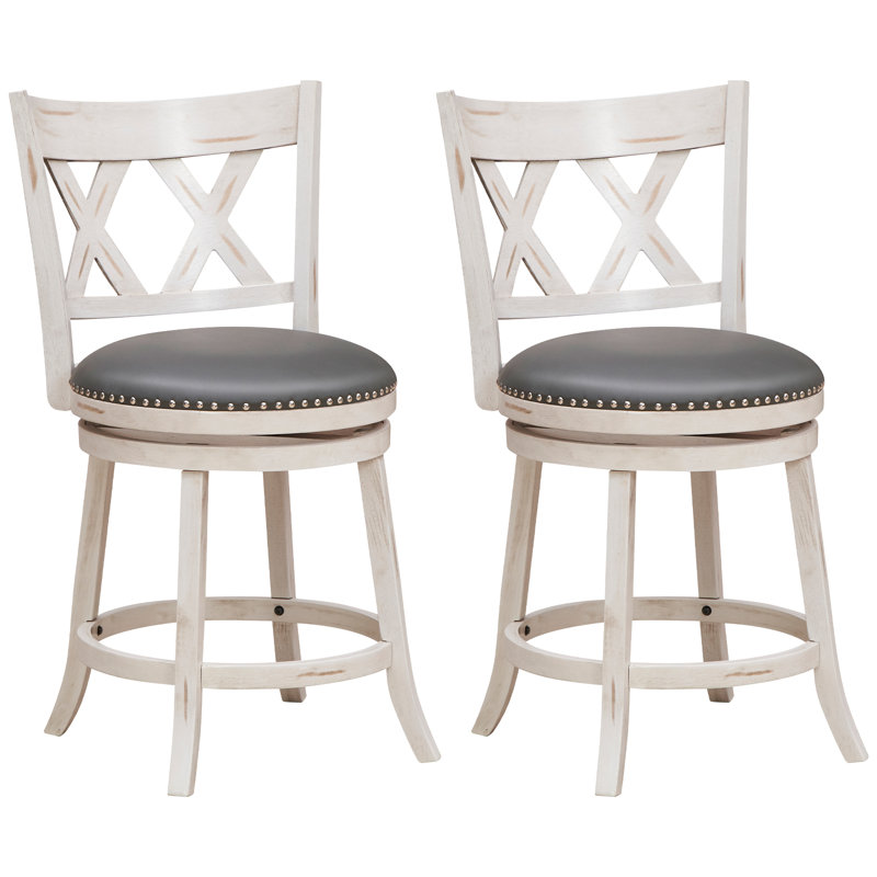 Tabouret de comptoir pivotant 25,5 po Bakarne
