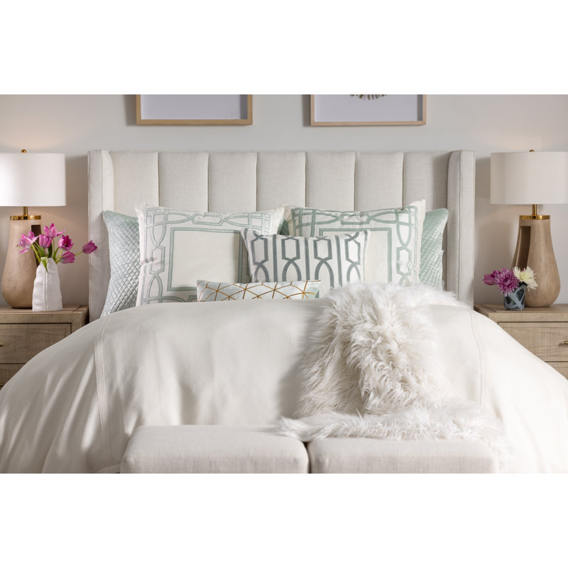 Cube Velvet Pillow Cover & Insert, 14" x 22", Rectangle