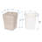 La Jolla Square Waste Basket and Trash Bin with Lid and Plastic Insert-99884494
