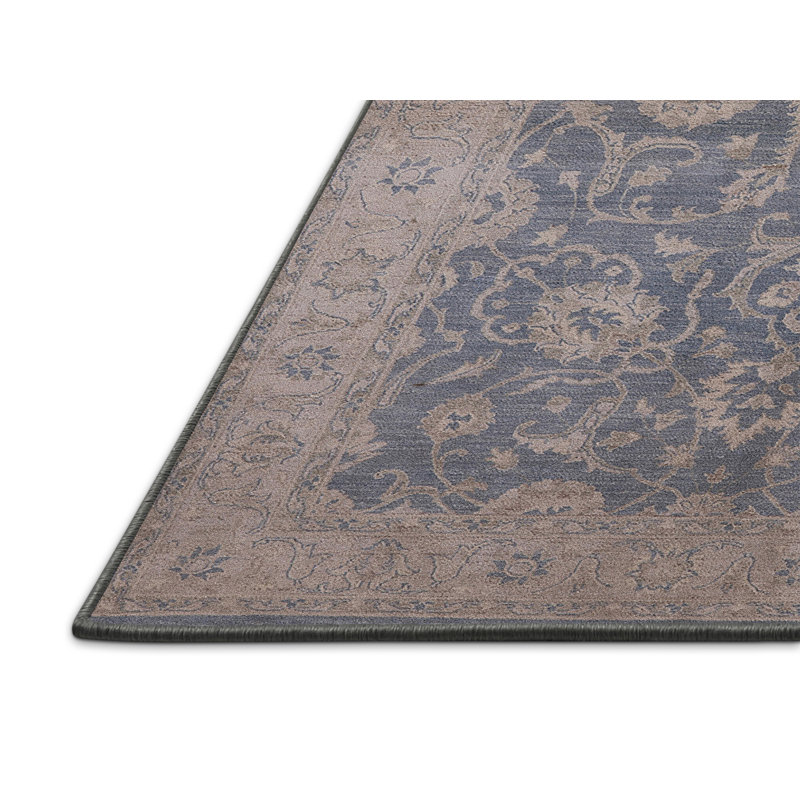 Tapis bleu / beige Libarid, Rectangle 2 pi x 4 pi