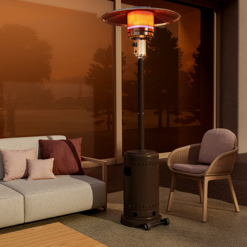 Chauffe-terrasse au propane 48 000 BTU, Bronze / gris