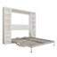Lit escamotable bureau avec armoires de rangement latérales, grand lit mural pliable pour salle d'étude, chambre à coucher