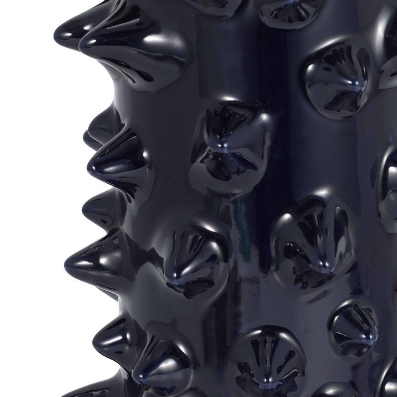 Lampe de table en céramique 31 "Spikey, cylindre, H 31", Spike, Bleu