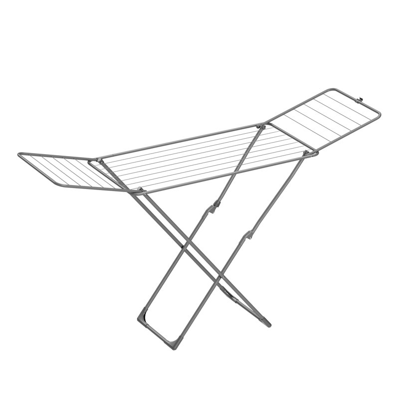 Steel Foldable Gullwing Drying Rack, Grey