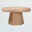 Table basse en jute tissée à la main Benton