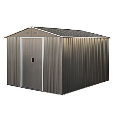 Remise de rangement extérieure 8 x 10 pi avec base en métal