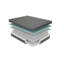 Matelas hybride en mousse viscoélastique imprégnée de gel 11 pouces, très grand, gris foncé, matelas dans une boîte-1023211880