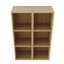 Armoire de rangement murale avec tablettes ouvertes-1835948671