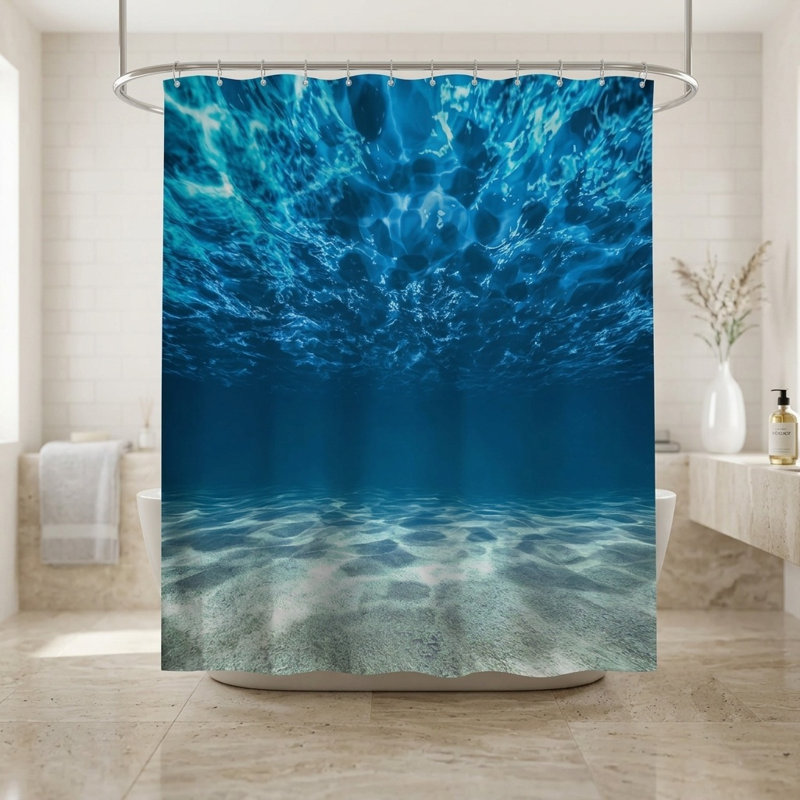 Tissu de polyester imperméable à l'eau Ocean