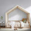 Lits à baldaquin modernes, structure en bois aggloméré, chambre à coucher compacte