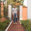 Carreaux de terrasse en bois d'acacia imbriqués à rayures, 20 carrés de plancher de bois franc d'acacia carré 12 po x 12 po pour terrasse, banc, bord de piscine, ...
