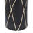 Vase Stoneware Ceramic Geometric Pattern 16 Inch Black Boho Home Office Bedroom Living Room Decor.