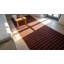 Très grand tapis indien tissé à plat rouge sur fond rouge Dhurrie