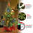 2ft. Majestic Fir Tree, Red Base with Multicolor LED Lights