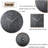12 Inch Wall Clock Silent Non Ticking, Preciser Modern Style Decor Clock For Home, Office, School, Kitchen, Bedroom, Living Room(Gray)