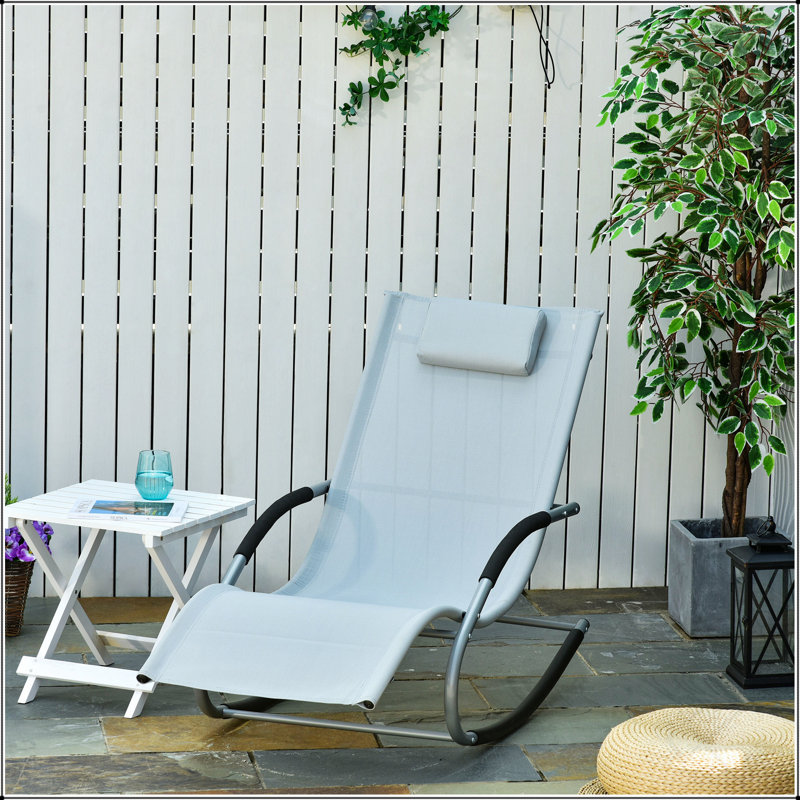 Chaise berçante inclinable Outsunny