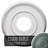 Endurathane Bradford Ceiling Medallion, 12 1/2"OD x 3 7/8"ID x 3/4"P (Fits Canopies up to 6 5/8"), Hand-Painted Cloud Burst Finish-73157475