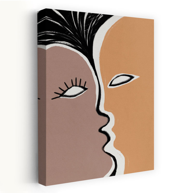 Face to Face 2, art contemporain abstrait, H 36 po x l 24 po