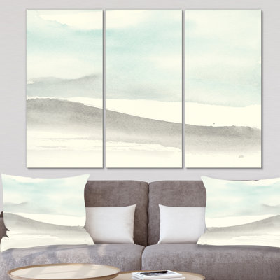 " Minimal Geometric Zen I " 3 - Pieces Painting Print