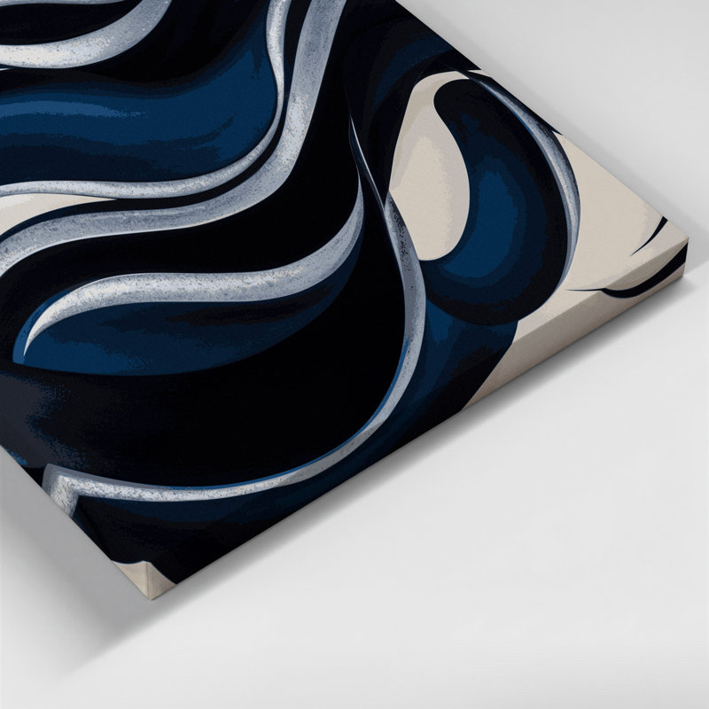Art mural sur toile Biomorphic Abstraction, H 8 po x l 8 po