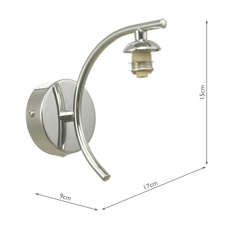 Wall Light, Polished Chrome