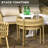 Ensemble de 2 tables de patio en osier