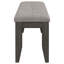 Banc de salle à manger rembourré gris foncé Erskin (banc inclus seulement)