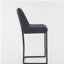 Ensemble de 2 tabourets de bar modernes avec dossier à boutons, tabourets de bar avec structure en métal robuste, rembourrage confortable, convenant à la cuisine, au bar ou au restaurant