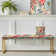 Upholstered Gold Bench