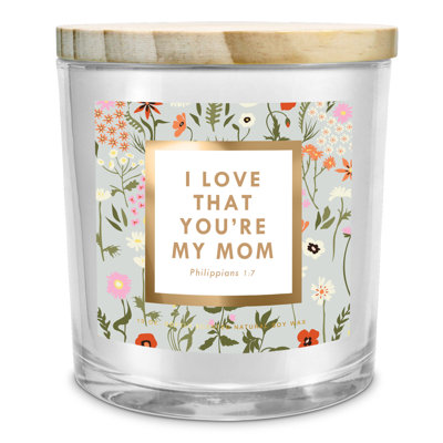 Fresh Scented Jar Candle with Glass Holder