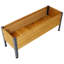 Lit surélevé rectangulaire en bois pour jardin