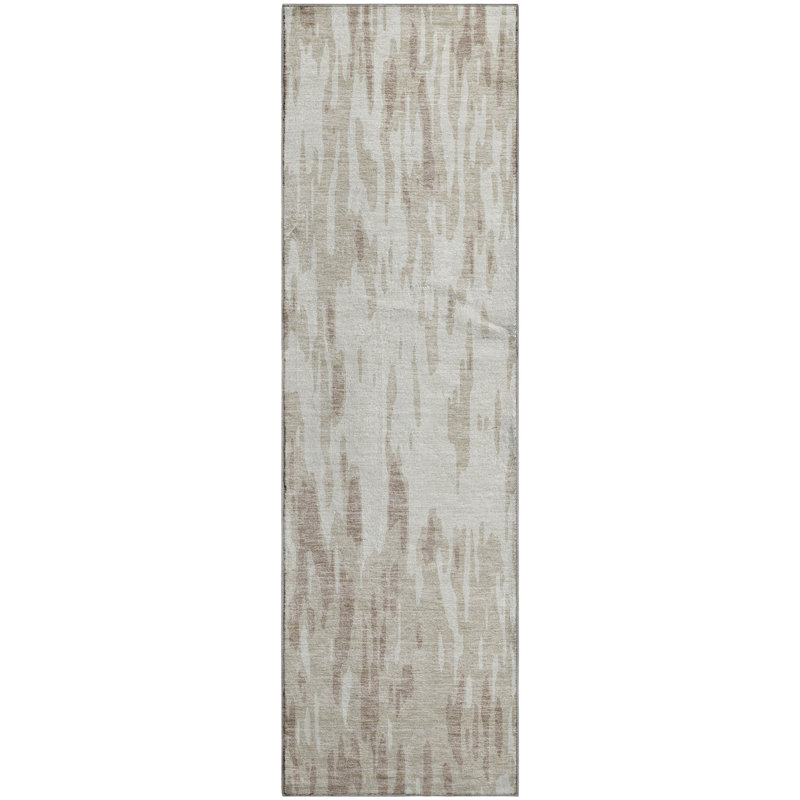 Premium Machine Washable Prisco Ivory Rug, Runner 2'3" x 7'6"