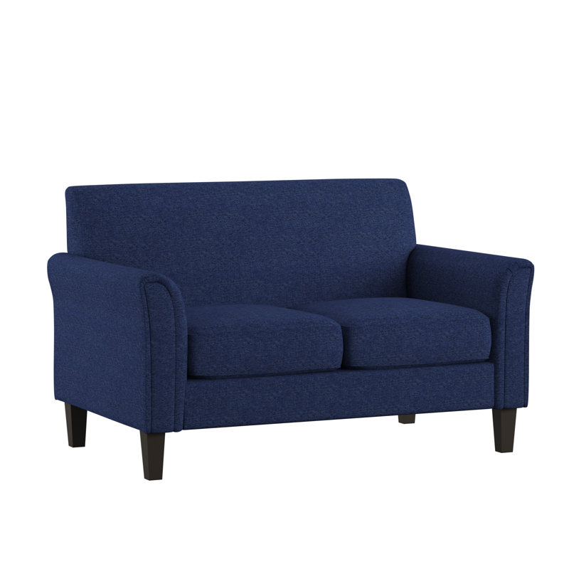 Ginnia Upholstered 55.75'' Loveseat, Blue