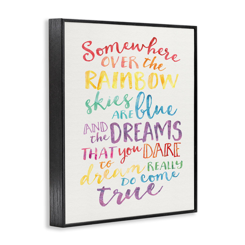 «Rainbow», aquarelle, estampe numérique par Erica Billups, Giclée encadrée noir minuit, H 20 po x l 16 po