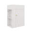 Meuble-lavabo mural de 20 po avec lavabo, unité de rangement simple comprenant une armoire et 2 tablettes de rangement à gauche-1088186579