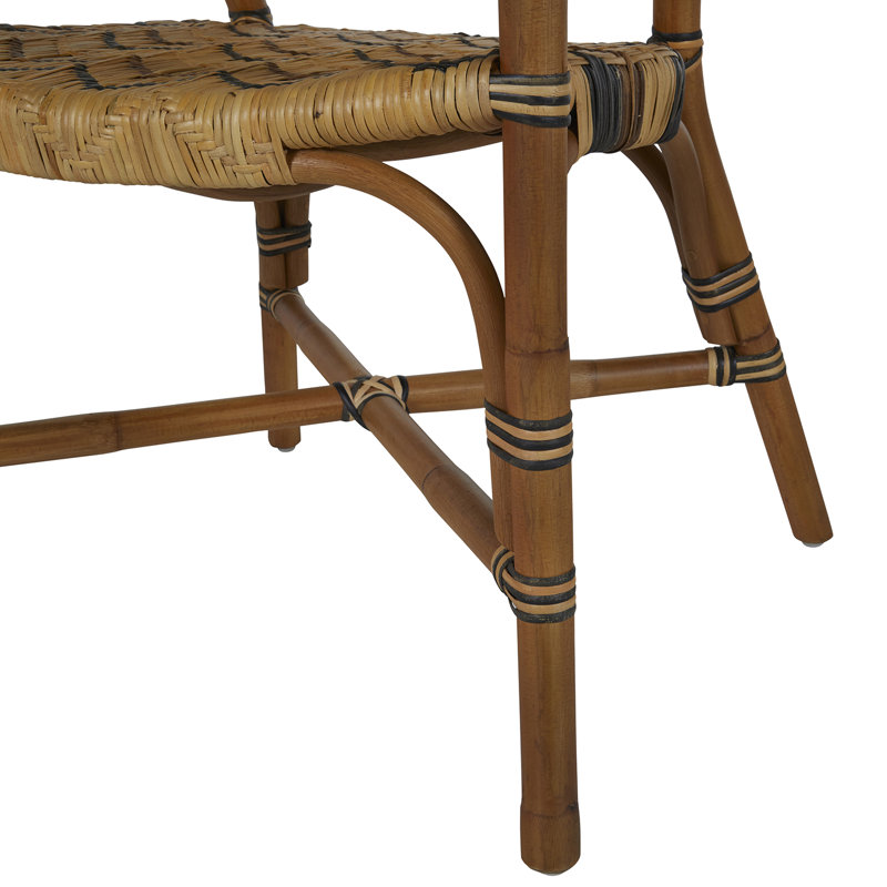 Emmett Brown Rattan and Cane Arm Chair