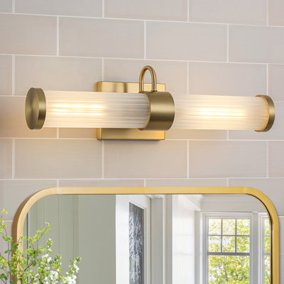Éclairage linéaire moderne pour meuble-lavabo 2 lumières