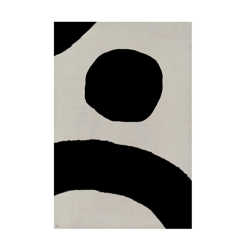 Abstrait cercle et arcs 3 sur toile, H 24 po x l 16 po x P 2 po