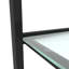 Table de bout moderne 18 "à 2 niveaux en verre, ensemble de 2-986672116-986672011