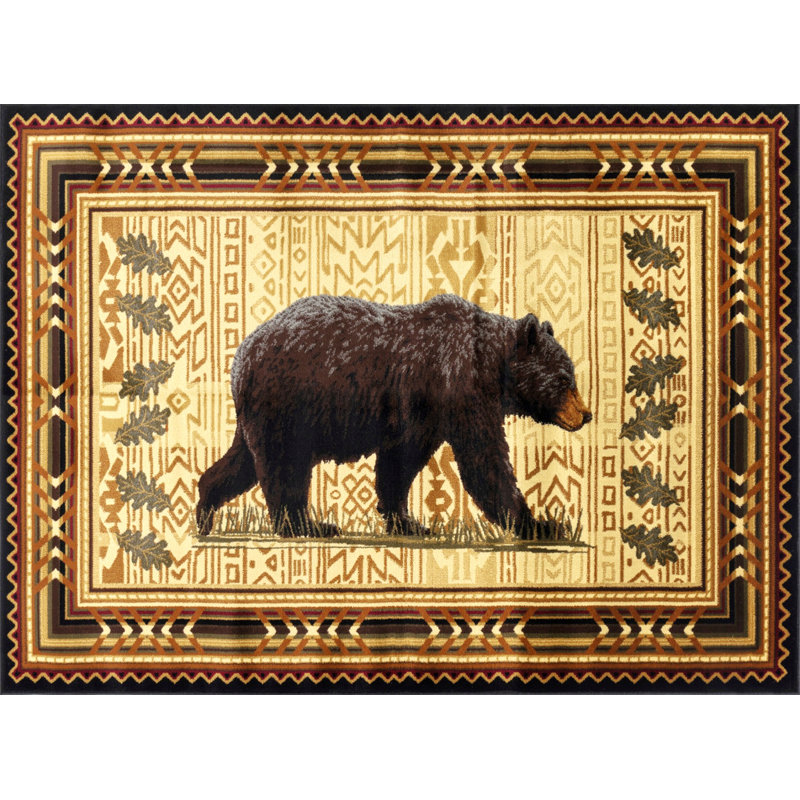 Accent Rug, Polypropylene Area Rug For Living Room, Rectangle 5'3" x 7'3"
