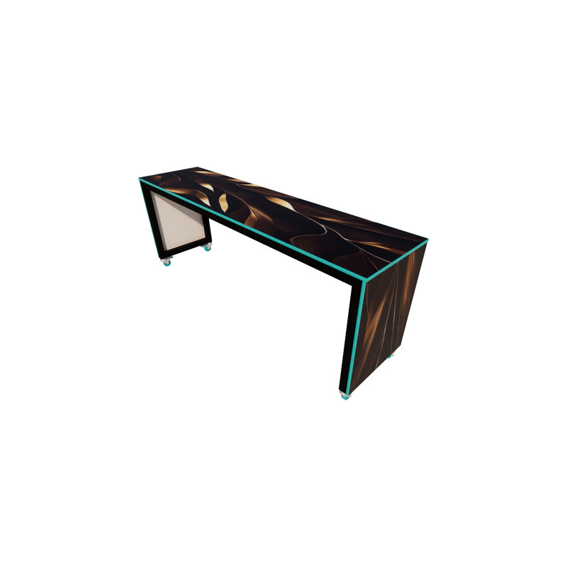 Mobile Conversation Table, 36" H x 24" W x 96" D