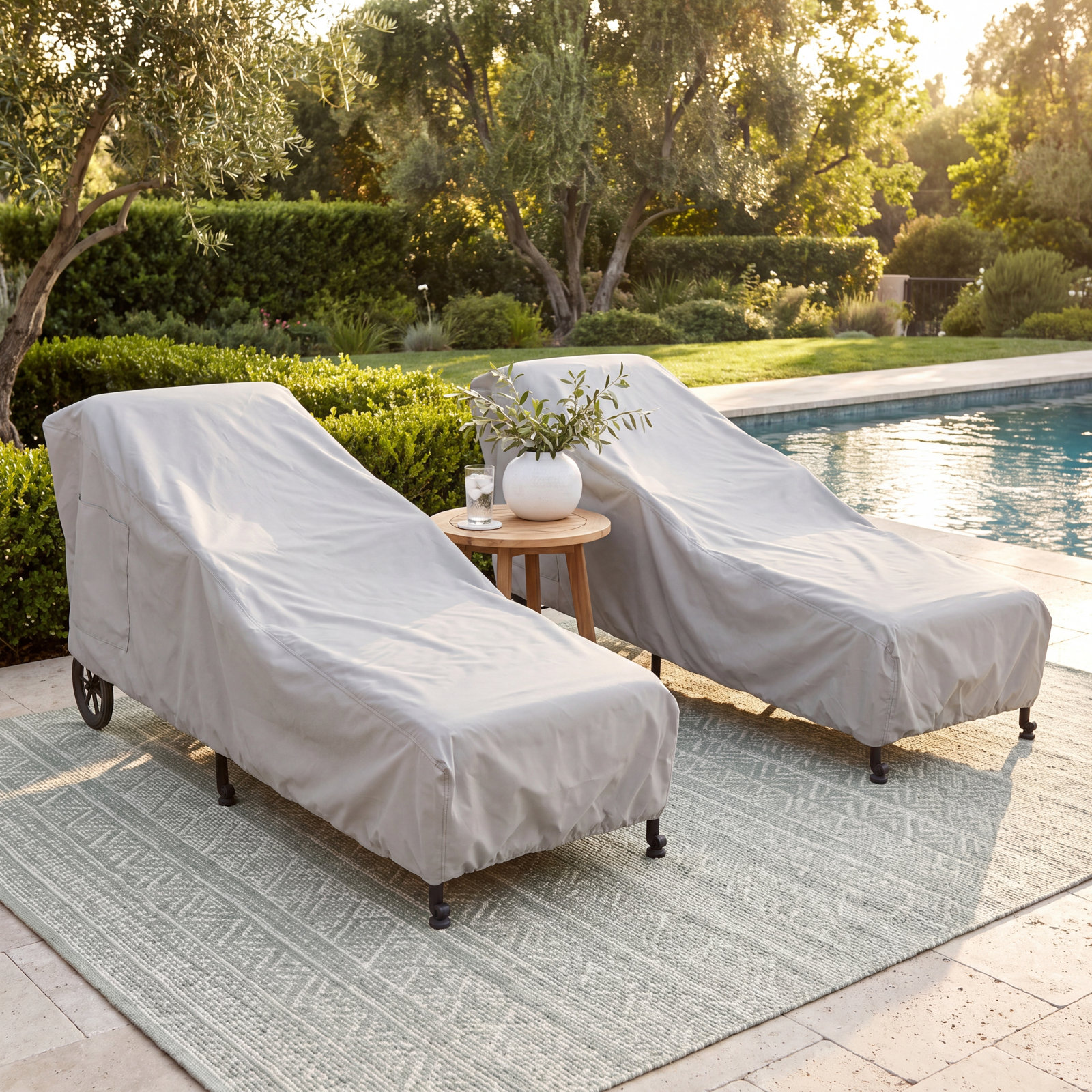 Moneeka Outdoor Patio Chaise Lounge Cover
